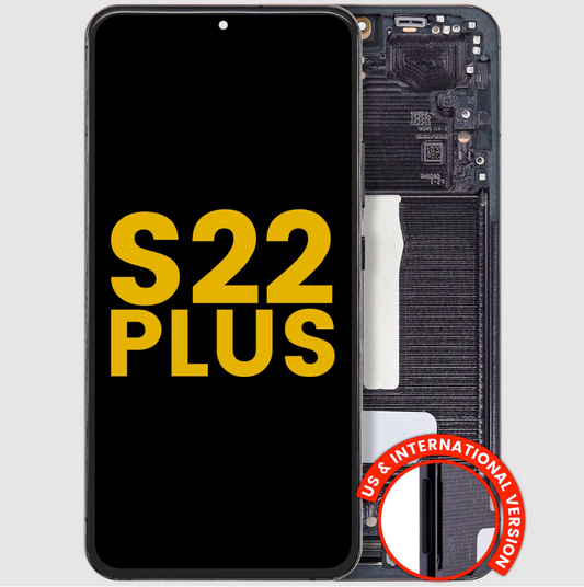OLED Assembly With Frame For Samsung Galaxy S22 Plus 5G (US & International Version) (Refurbished) (Phantom Black)