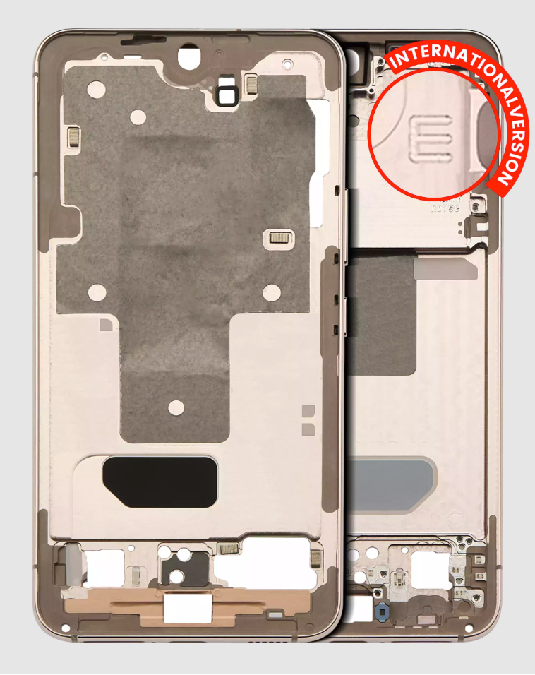 Mid-Frame Housing For Samsung Galaxy S22 5G (International Version) (Pink Gold)
