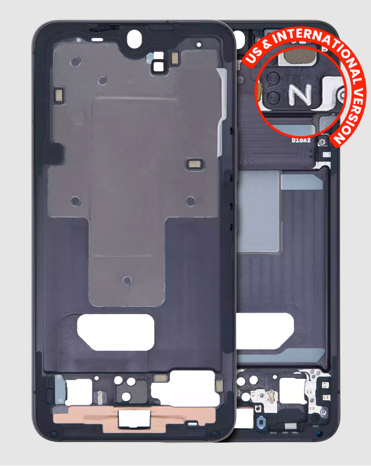 Mid-Frame Housing For Samsung Galaxy S22 5G (US & International Version) (Phantom Black)