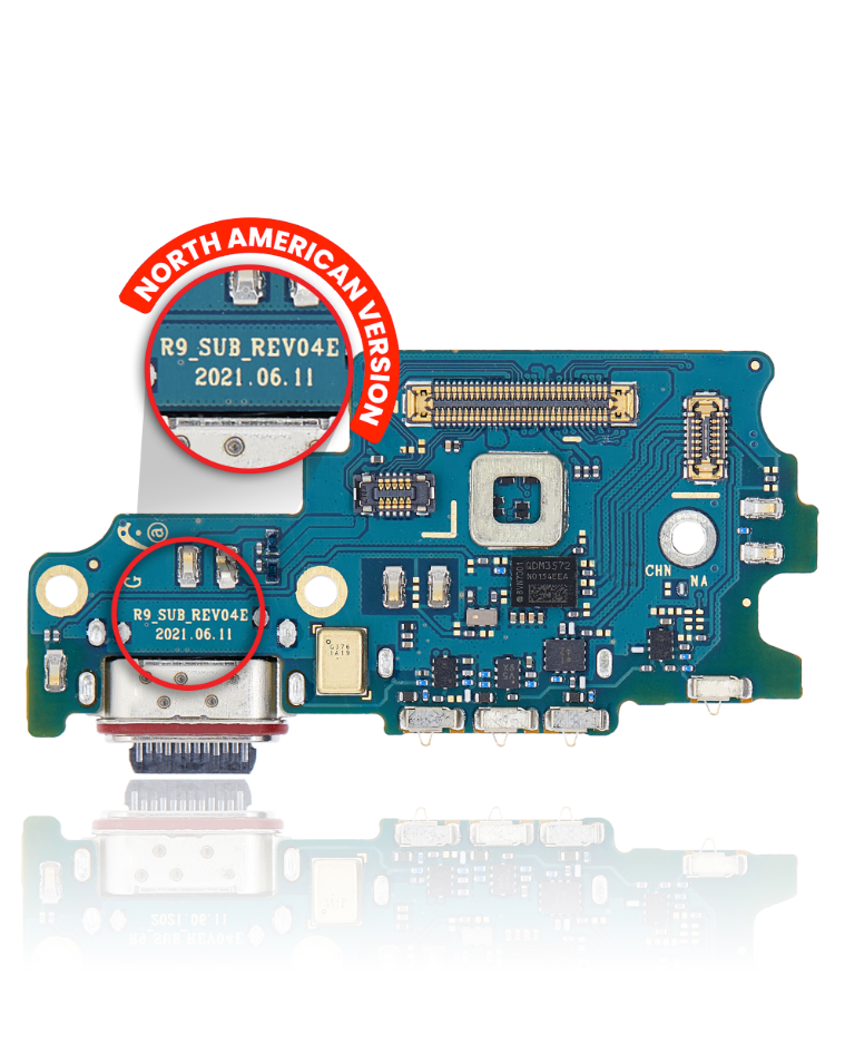 Charging Port Board With Sim Card Reader For Samsung Galaxy S21 FE 5G (US Version) (Premium)