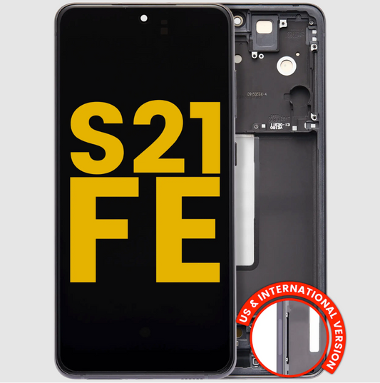 OLED Assembly With Frame For Samsung Galaxy S21 FE 5G (US & International Version) (Refurbished) (Graphite)
