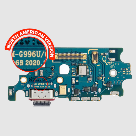 Charging Port Board With Sim Card Reader For Samsung Galaxy S21 Plus (G996U) (US Version) (Premium)