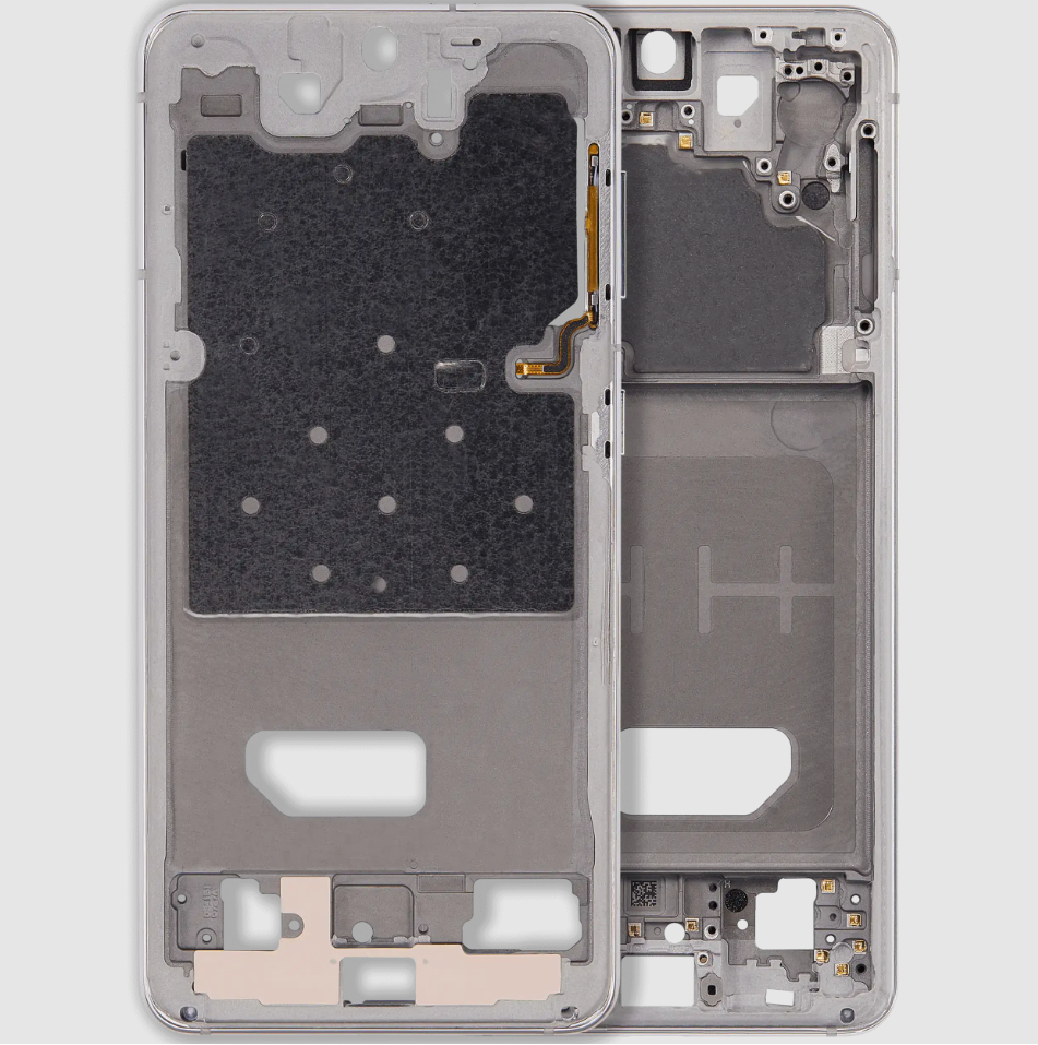 Mid-Frame Housing For For Samsung Galaxy S21 5G (Phantom White)