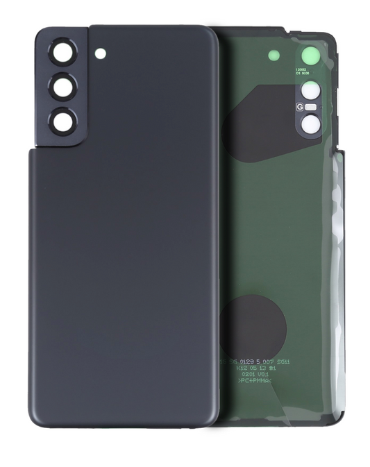 Back Cover Glass With Camera Lens For Samsung Galaxy S21 5G (No Logo) (Aftermarket Plus) (Phantom Gray)