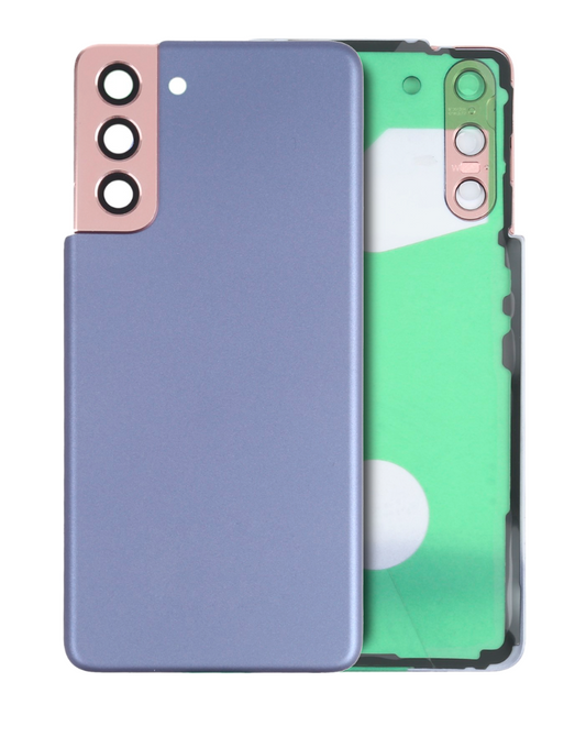 Back Cover Glass With Camera Lens For Samsung Galaxy S21 5G (No Logo) (Aftermarket Plus) (Phantom Violet)
