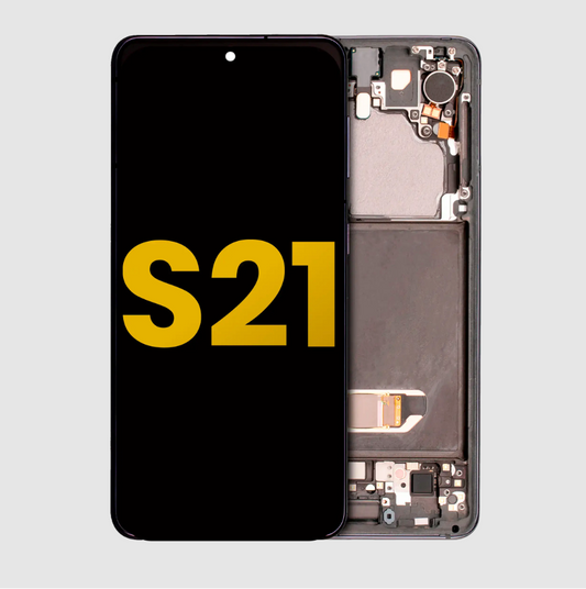 OLED Assembly With Frame For Samsung Galaxy S21 5G (Refurbished) (Phantom Gray)