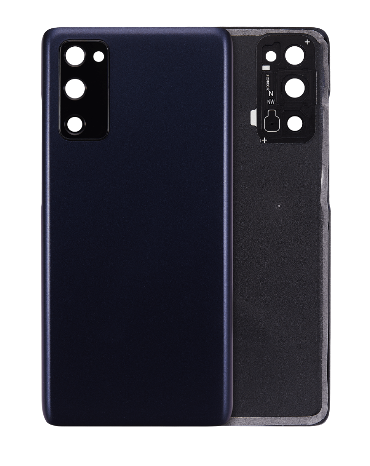 Back cover Glass With Camera Lens For Samsung Galaxy S20 FE 5G (Aftermarket Plus) (Cloud Navy)