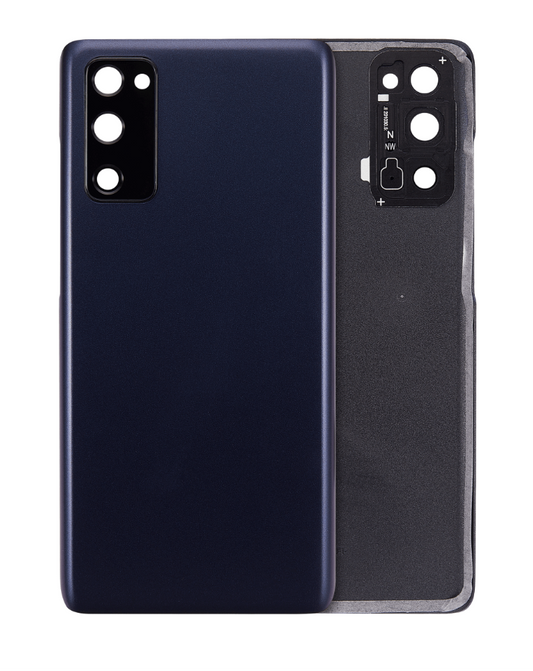 Back cover Glass With Camera Lens For Samsung Galaxy S20 FE 5G (Aftermarket Plus) (Cloud Navy)