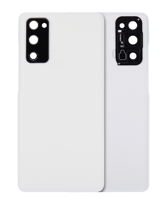 Back cover Glass With Camera Lens For Samsung Galaxy S20 FE 5G (Aftermarket Plus) (Cloud White)