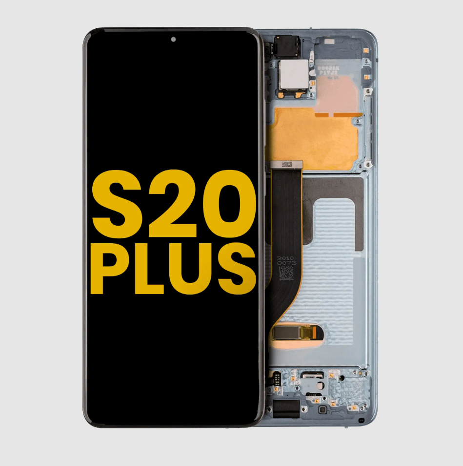 OLED Assembly With Frame For Samsung Galaxy S20 Plus 5G (Refurbished) (Cloud Blue)
