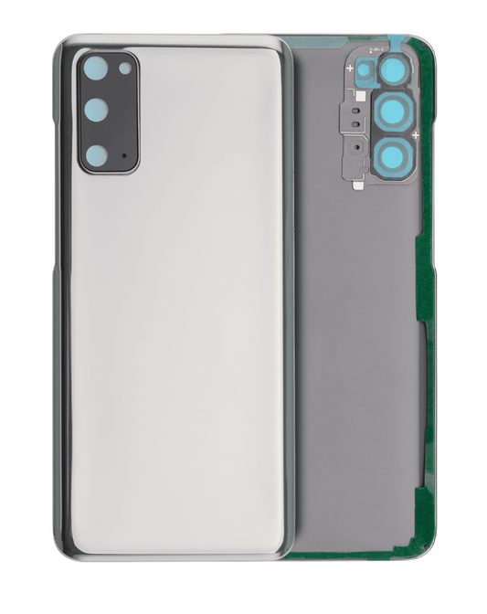 Back Cover Glass With Camera Lens For Samsung Galaxy S20 5G (No Logo) (Aftermarket Plus) (Cosmic Gray)