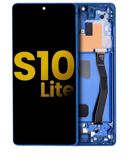 OLED Assembly With Frame For Samsung Galaxy S10 Lite (Refurbished) (Prism Blue)