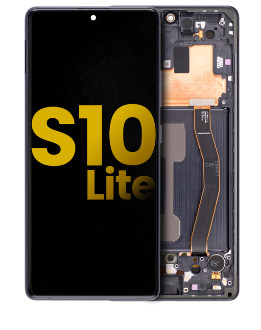 OLED Assembly With Frame For Samsung Galaxy S10 Lite (Refurbished) (Prism Black)