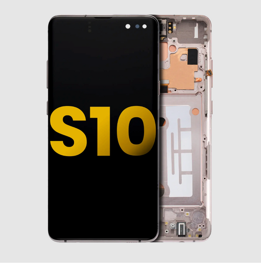 OLED Assembly With Frame For Samsung Galaxy S10 5G (Refurbished) (Royal Gold)