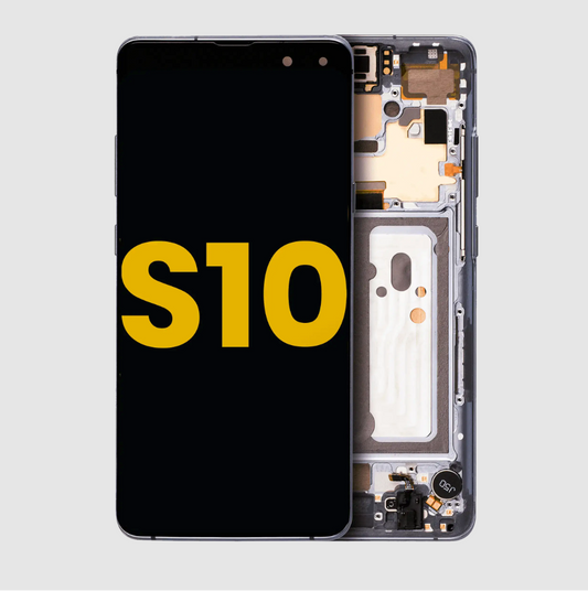 OLED Assembly With Frame For Samsung Galaxy S10 5G (Refurbished) (Majestic Black)