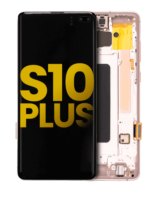 OLED Assembly With Frame For Samsung Galaxy S10 Plus (Refurbished) (Flamingo Pink)