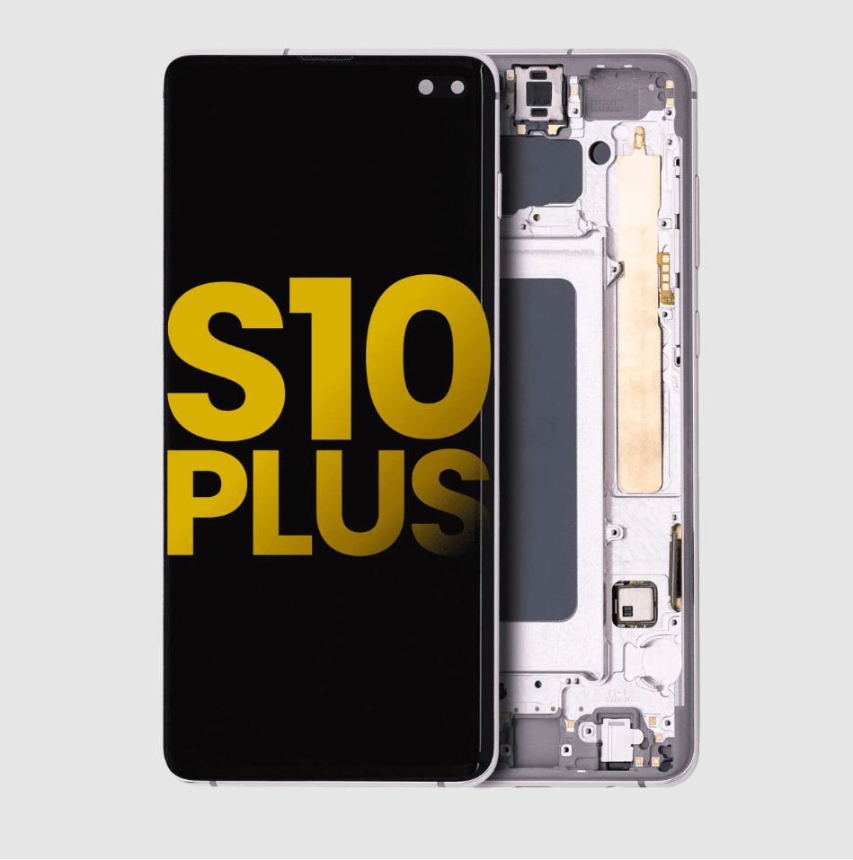 OLED Assembly With Frame For Samsung Galaxy S10 Plus (Refurbished) (Ceramic White)