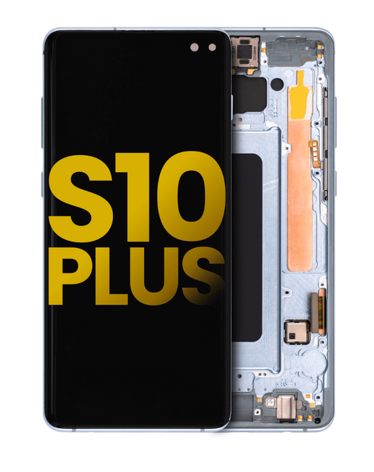 OLED Assembly With Frame For Samsung Galaxy S10 Plus (Refurbished) (Prism Blue)