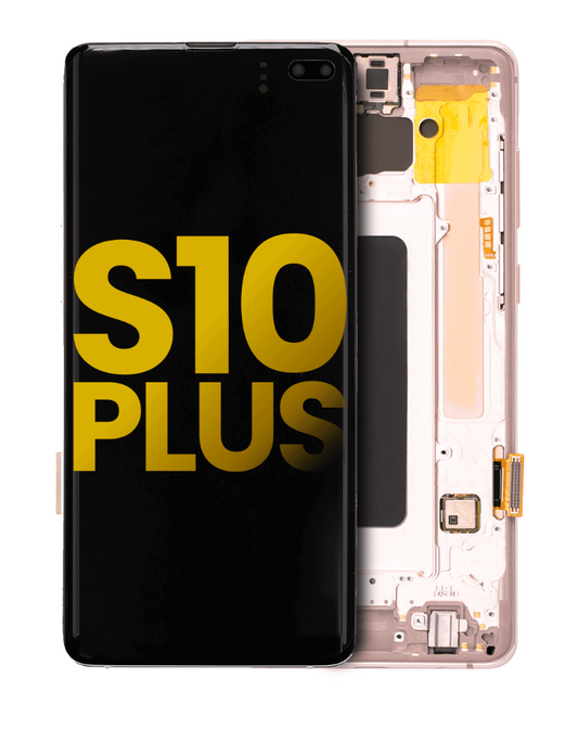 OLED Assembly With Frame For Samsung Galaxy S10 Plus (Refurbished) (Flamingo Pink)