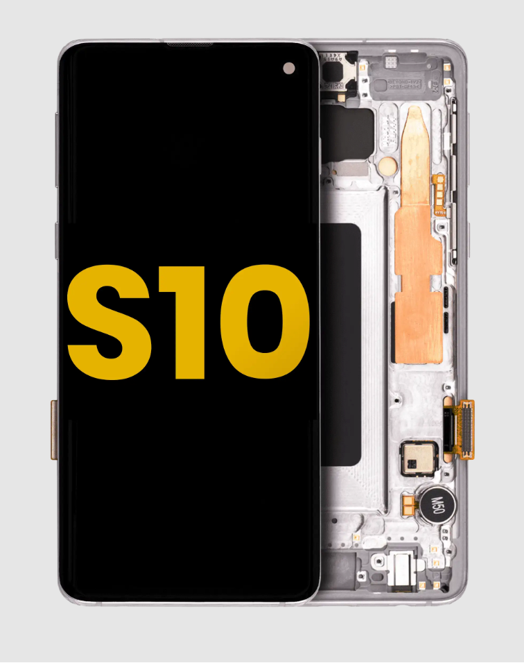 OLED Assembly With Frame For Samsung Galaxy S10 (Refurbished) (Prism White)