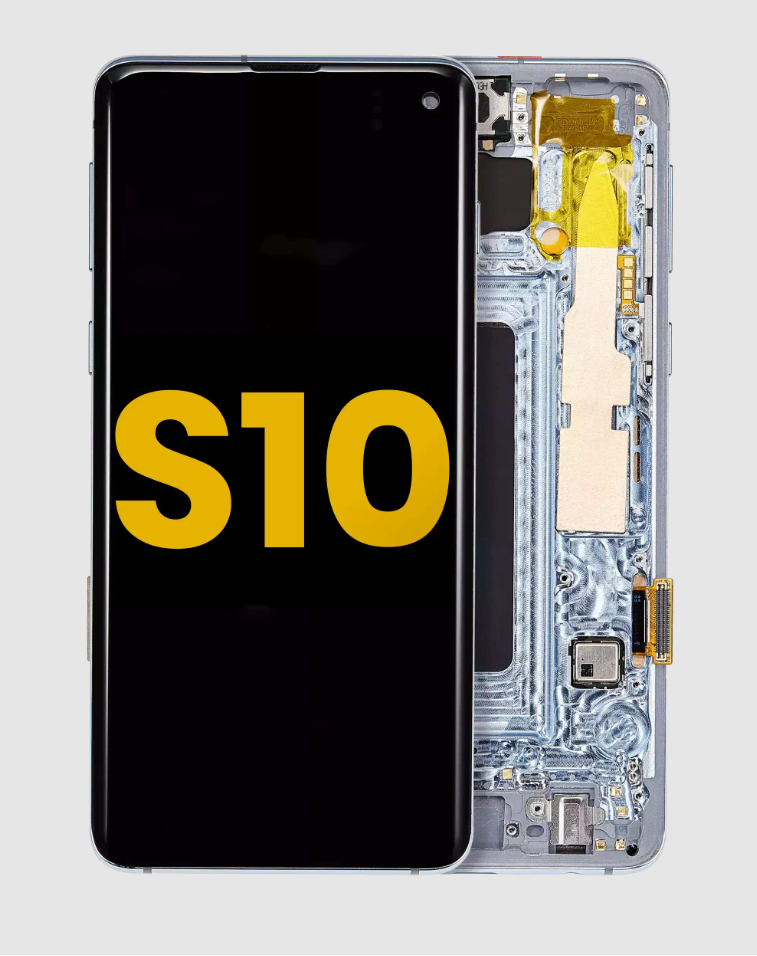 OLED Assembly With Frame For Samsung Galaxy S10 (Refurbished) (Prism Blue)