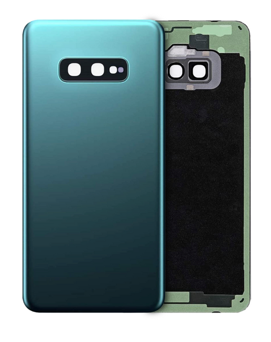Back cover Glass With Camera Lens For Samsung Galaxy S10E (No Logo) (Aftermarket Plus) (Prism Green)