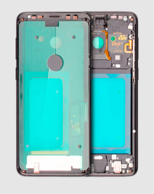 Mid-Frame Housing For Samsung Galaxy S9 Plus (With SmallParts) (Midnight Black Frame)
