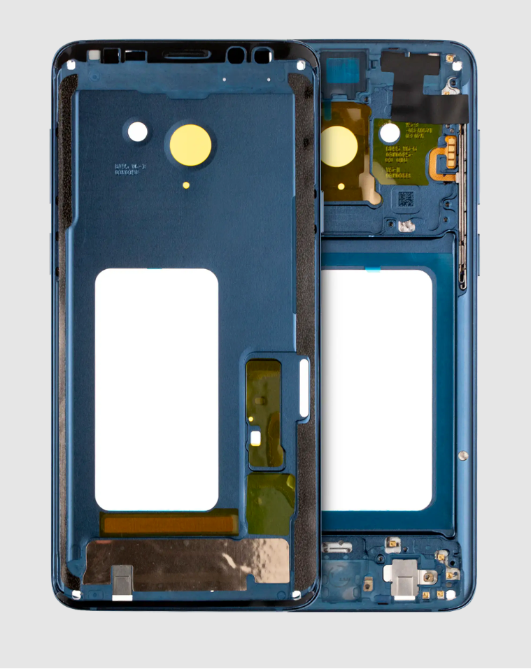 Mid-Frame Housing For Samsung Galaxy S9 Plus (With SmallParts) (Coral Blue Frame)