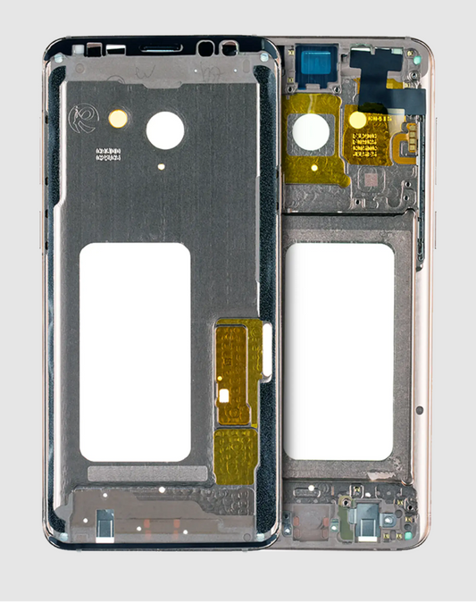 Mid-Frame Housing For Samsung Galaxy S9 Plus (With Small Parts) (Sunrise Gold Frame)