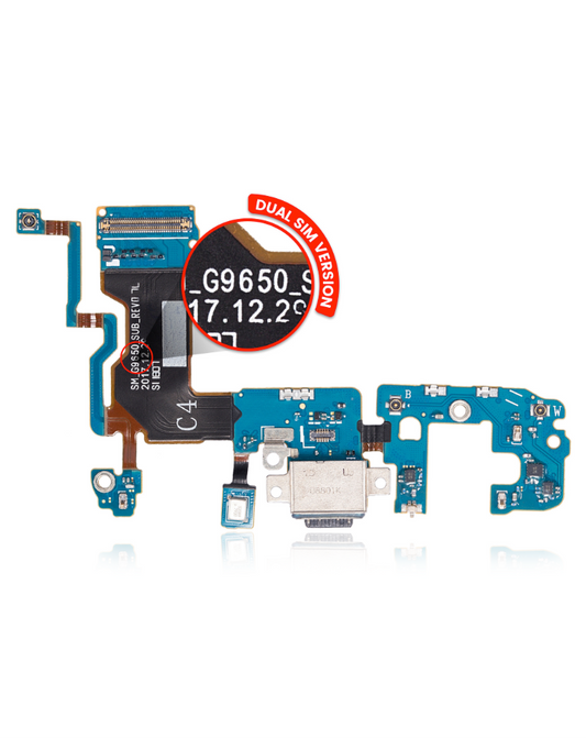 Charging Port With Flex Cable For Samsung Galaxy S9 Plus (G9650) (Dual Sim Version)