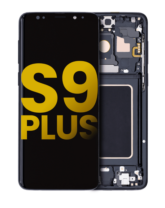 OLED Assembly With Frame For Samsung Galaxy S9 Plus (Refurbished) (Midnight Black)
