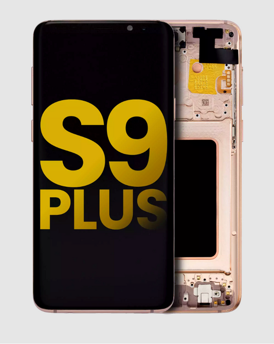 OLED Assembly With Frame For Samsung Galaxy S9 Plus (Refurbished) (Sunrise Gold)
