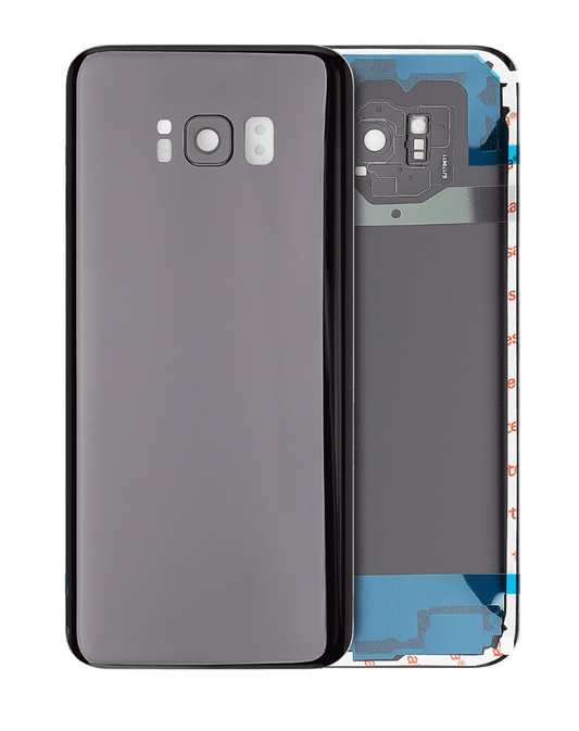 Back Cover Glass With Camera Lens For Samsung Galaxy S8 Plus (No Logo) (Aftermarket Plus) (Midnight Black)