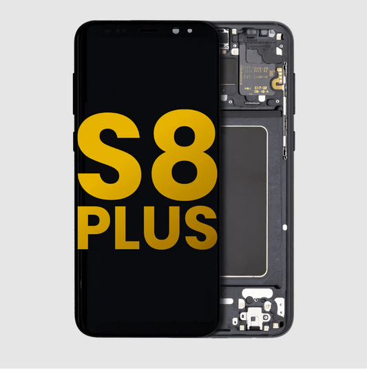 OLED Assembly With Frame For Samsung Galaxy S8 Plus (Refurbished) (Midnight Black)
