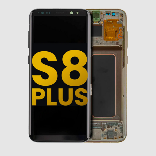 OLED Assembly With Frame For Samsung Galaxy S8 Plus (Refurbished) (Maple Gold)