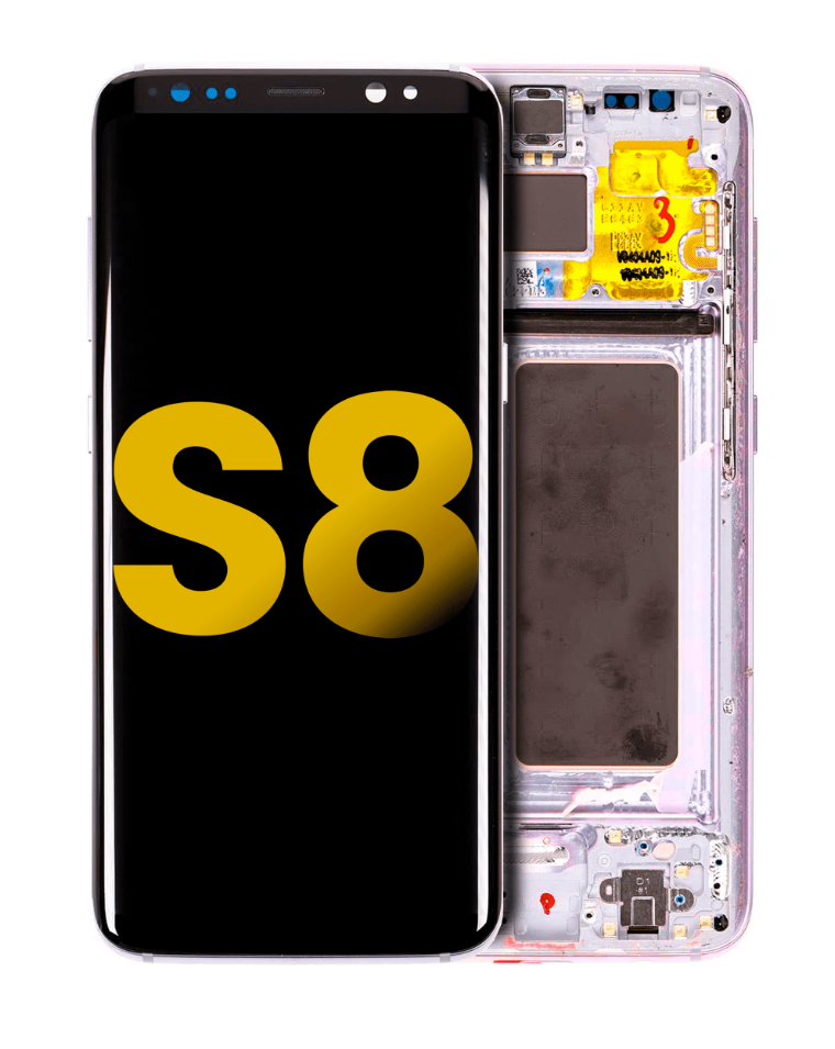 OLED Assembly With Frame For Samsung Galaxy S8 (Refurbished) (Orchid Gray)
