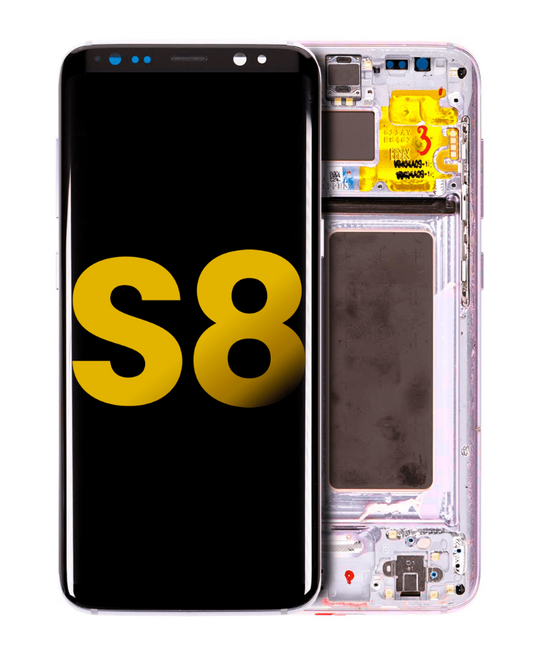 OLED Assembly With Frame For Samsung Galaxy S8 (Refurbished) (Orchid Gray)