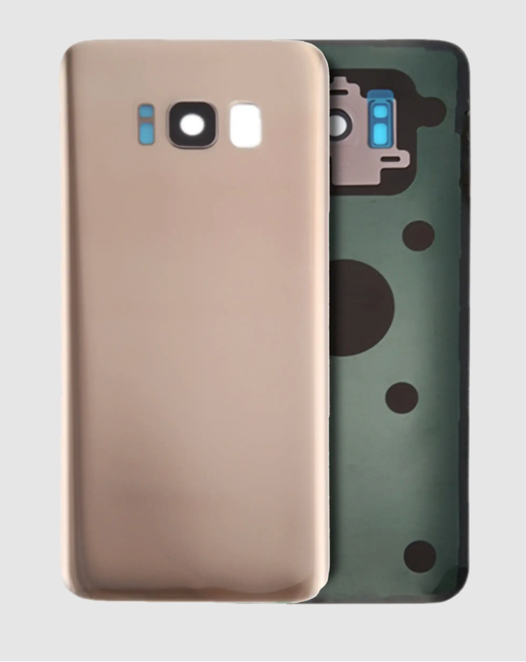 Back Cover Glass With Camera Lens For Samsung Galaxy S8 (No Logo) (Aftermarket Plus) (Maple Gold)