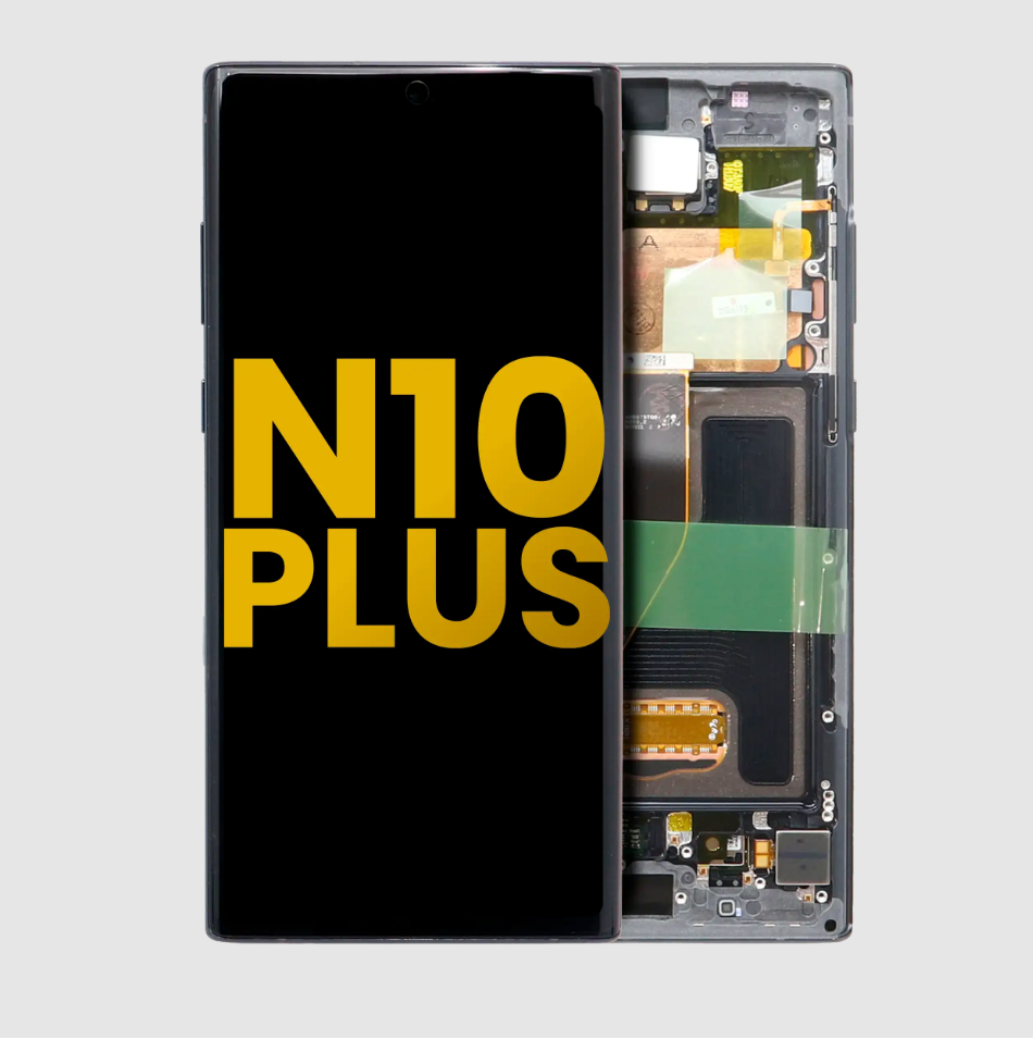 OLED Assembly With Frame For Samsung Galaxy Note 10 Plus / 5G (Refurbished) (Aura Black)