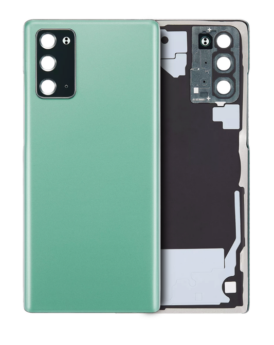 Back Cover Glass With Camera Lens For Samsung Galaxy Note 20 5G (No Logo) (Aftermarket Plus) (Mystic Green)