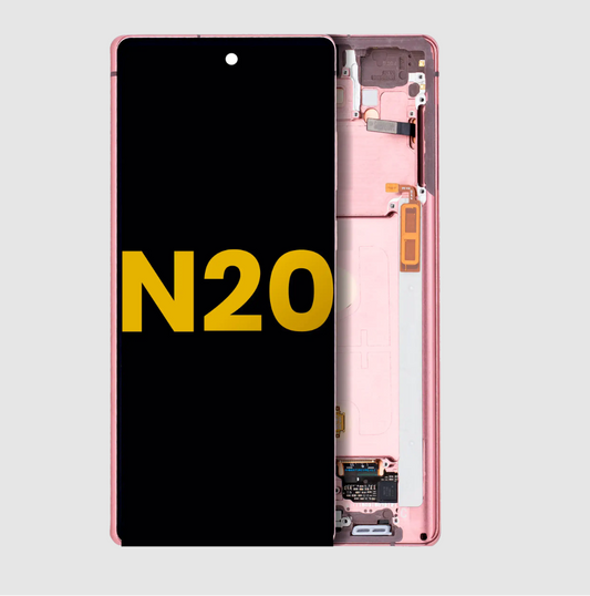OLED Assembly With Frame For Samsung Galaxy Note 20 5G (Refurbished) (Mystic Bronze)