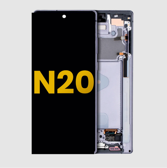 OLED Assembly With Frame For Samsung Galaxy Note 20 5G (Refurbished) (Mystic Gray)