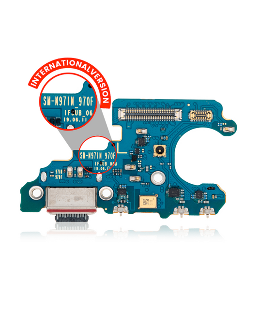 Charging Port With Board For Samsung Galaxy Note 10 (N970F) (International Version) (Premium)