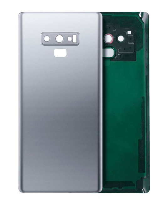 Back Cover Glass With Camera Lens For Samsung Galaxy Note 9 (No Logo) (Aftermarket Plus) (Cloud Silver)