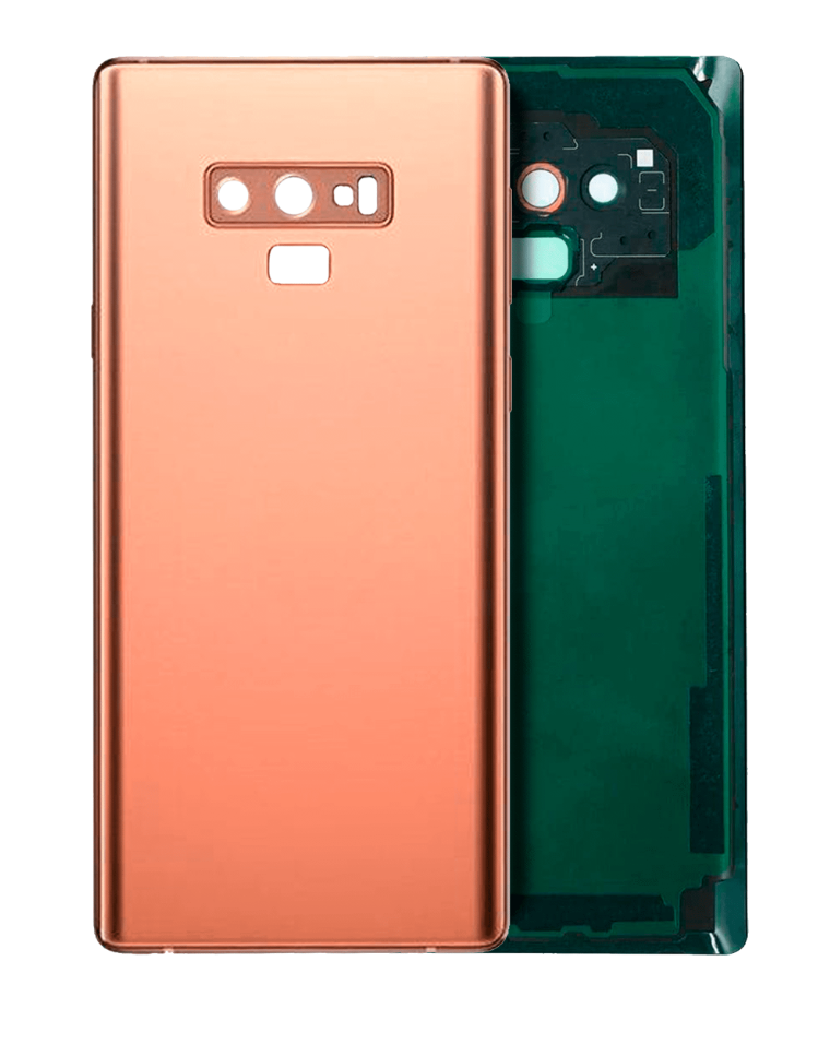 Back Cover Glass With Camera Lens For Samsung Galaxy Note 9 (No Logo) (Aftermarket Plus) (Metallic Copper)