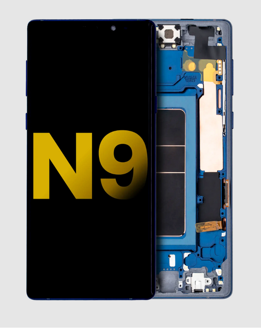 OLED Assembly With Frame For Samsung Galaxy Note 9 (Refurbished) (Ocean Blue)