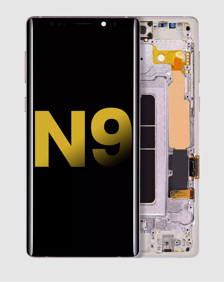 OLED Assembly With Frame For Samsung Galaxy Note 9 (Refurbished) (Lavender Purple)