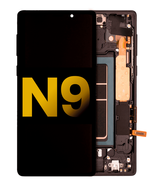OLED Assembly With Frame For Samsung Galaxy Note 9 (Refurbished) (Midnight Black)