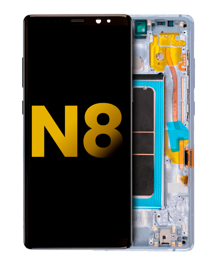 OLED Assembly With Frame For Samsung Galaxy Note 8 (Refurbished) (Orchid Gray)